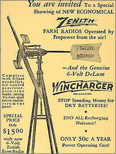 Wincharger Windmill 6 Volt Deluxe Parts List w/ Diagrams windcharger Model 39 